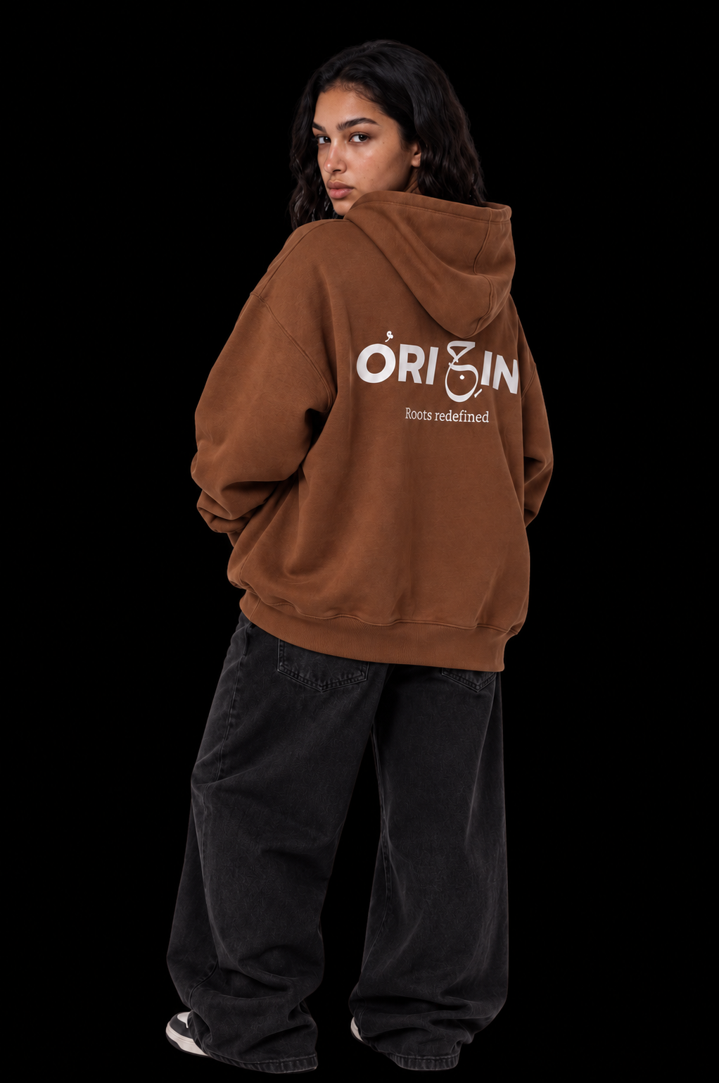 Origin Brown Puff print